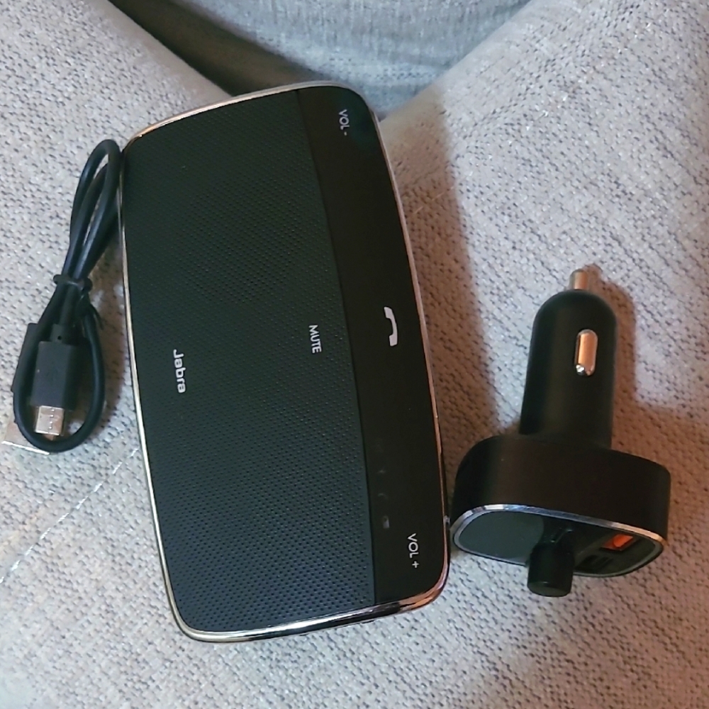 Jabra Black Bluetooth Speaker and FM Transmitter
